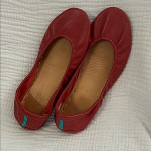 Tieks Cherry Leather Ballet Flats
